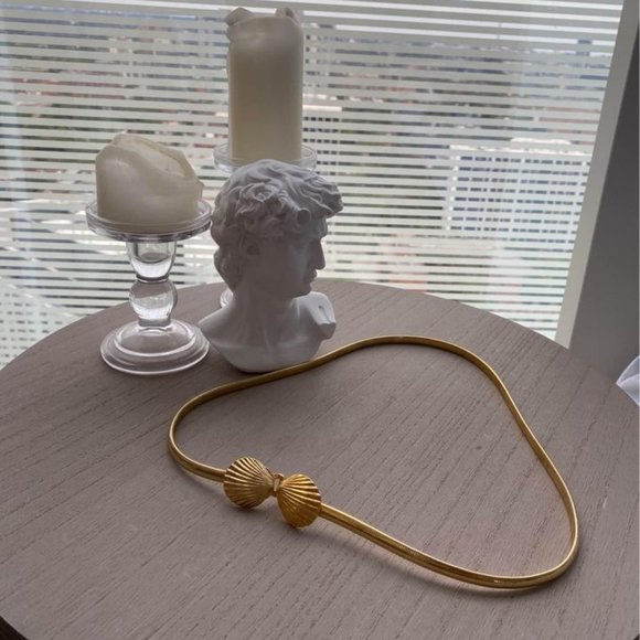 Vintage Gold Plated Shell Belt - Picture 3 of 3